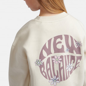 Топы New Balance Brush Back Circle Floral Graphic Crew в Москве - nevtrende.com | фото