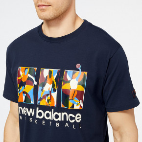 Рубашки New Balance NB Hoops Abstract Graphic T-Shirt в Москве - nevtrende.com | фото