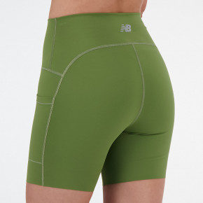 Шорты New Balance NB Sleek Pocket High Rise Short 6" в Москве - nevtrende.com | фото