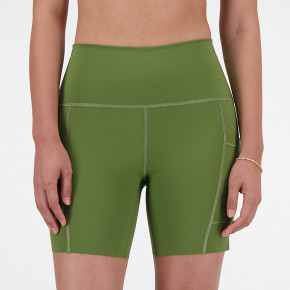 Шорты New Balance NB Sleek Pocket High Rise Short 6" в Москве - nevtrende.com | фото