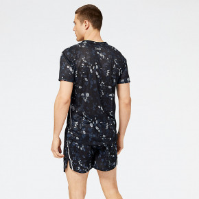 Рубашки New Balance Printed Impact Run Short Sleeve в Москве - nevtrende.com | фото