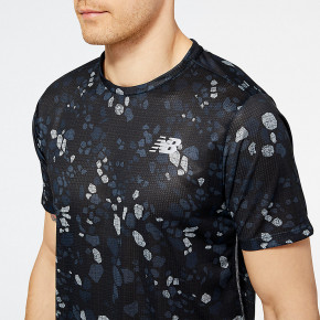 Рубашки New Balance Printed Impact Run Short Sleeve в Москве - nevtrende.com | фото