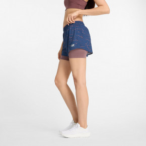 Шорты New Balance RC Printed 2-in-1 Short 3" в Москве - nevtrende.com | фото