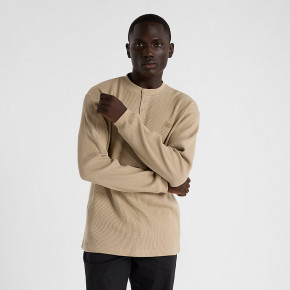 Waffle Knit Long Sleeve Henley в Москве - nevtrende.com | фото